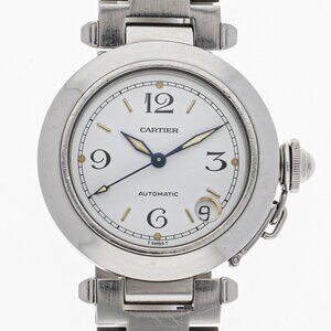 WATCH CARTIER W31015M7 Pasha C white SS AT